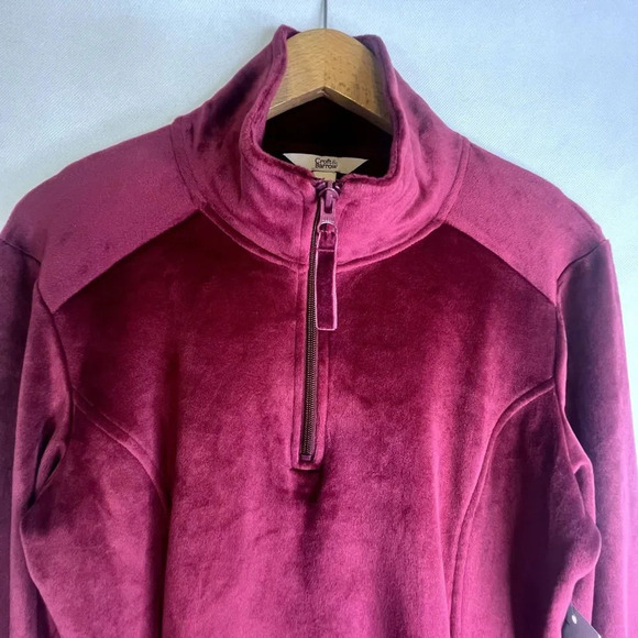 Croft & Barrow NWT The Lush Velour Jacket Size Small - Picture 3 of 11